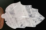 Beautiful, Polished Rose Quartz Leaf with Stand - Madagascar #355264-1